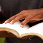 Bible - open - African American man