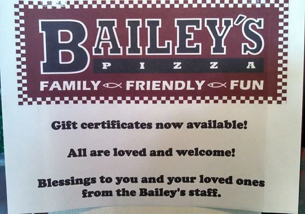 bailey's inside sign